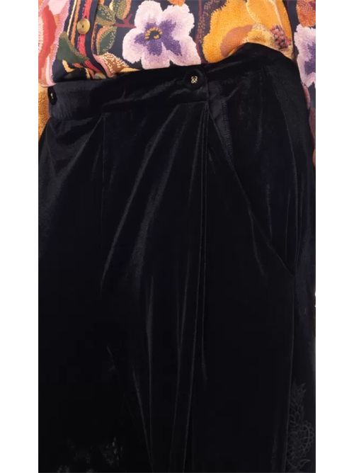 black artichoke heart richelieu pants FARM Rio | 346111L0002 BLACK